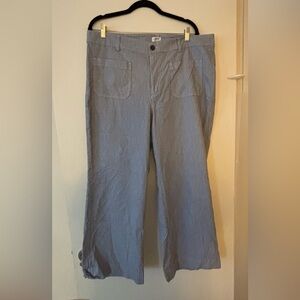 J. Crew Women’s Lizzie high-rise patch-pocket wide-leg pant